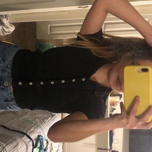 90s button down crop